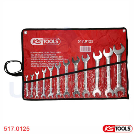 Bộ cờ lê 2 đầu miệng 12 chiếc6x7 – 30x32 mm KS Tools 517.0125