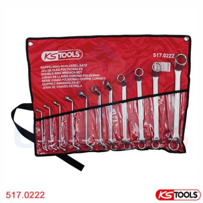 Bộ cờ lê 2 đầu tròng 11 chiếc 6-32 mm KS Tools 517.0222