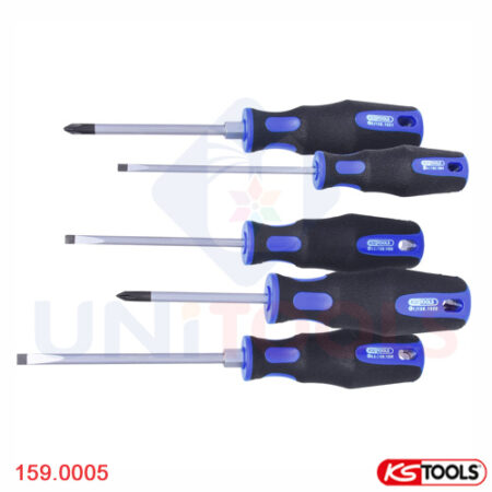 Bộ tô vít 5 cây KS Tools 159.0005 đầu TX, PH _1