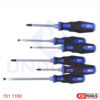 Bộ tô vít chuôi đóng 6 cây KS Tools 151.1160 đầu TX, PH _1