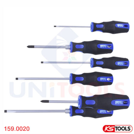 Bộ tô vít 6 cây KS Tools 159.0020 đầu TX, PZ_1