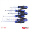 Bộ tua vít chuôi đóng 6 cây KS Tools 151.1165 đầu TX, PZ_1