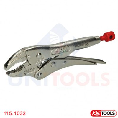 kìm chết mỏ cong 7 inch ks tools 115.1032