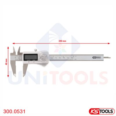 Thước cặp điện tử 0 - 150 mm, 240 mm Germany KS Tools 300.0531