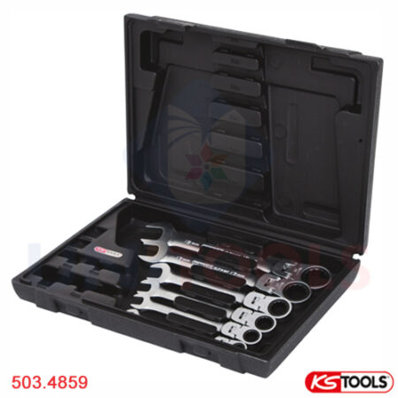 Bộ cờ lê vòng miệng lắc xoay 1800 KS Tools 503.4859_1