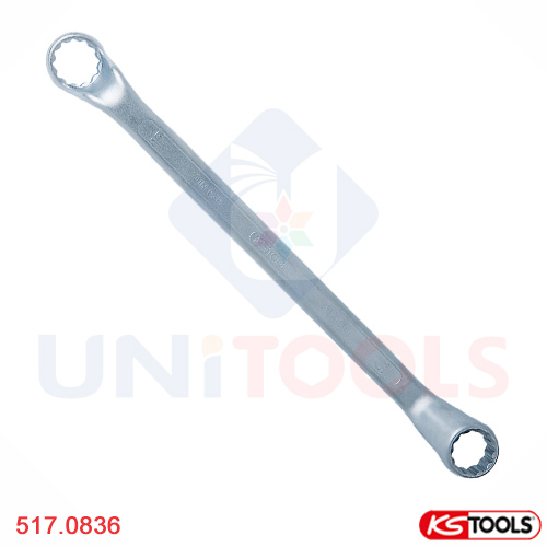 Cờ lê 2 đầu tròng nghiêng 5.5 mm – 7 mm KS Tools 517.0836