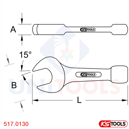 cờ lê miệng đóng 30 mm ks tools 917.0130 (1)