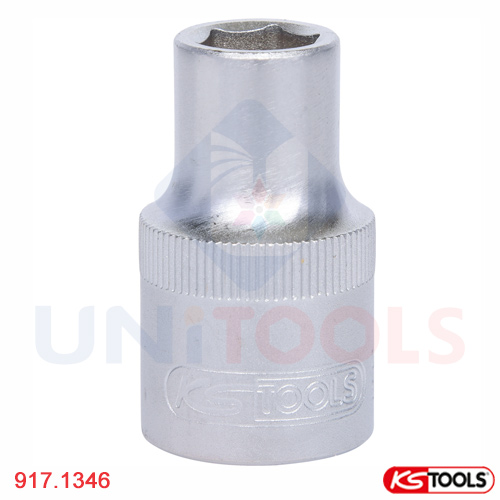 Đầu tuýp 1/2 inch 45 mm vuông 6 cạnh KS Tools 917.1346