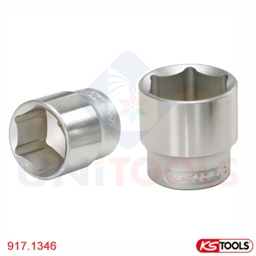 Đầu tuýp 1/2 inch 45 mm vuông 6 cạnh KS Tools 917.1346_1