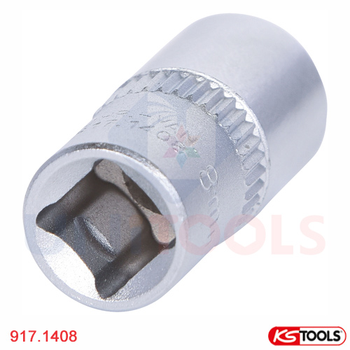 Đầu tuýp vuông 1/4 inch 8 mm 6 cạnh KS Tools 917.1408