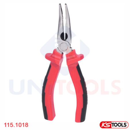 Kìm mũi dài cong 165 mm KS Tools 115.1018