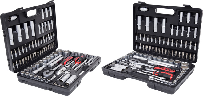 Bộ khẩu tay vặn 1/4+1/2 inch ks tools 917.0796-2