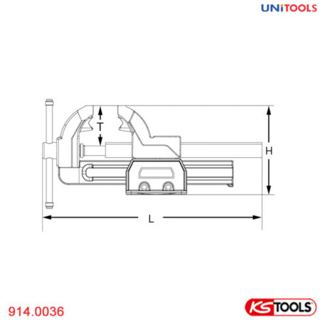 Ê tô thép 147 mm KS Tools - Germany 914.0036-1