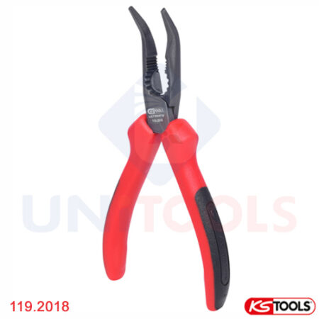 Kìm mỏ nhọn dài cong 165 mm KS Tools 119.2018