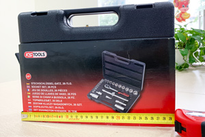 video bộ đầu khẩu tay vặn 3/8 inch ks tools 911.0626