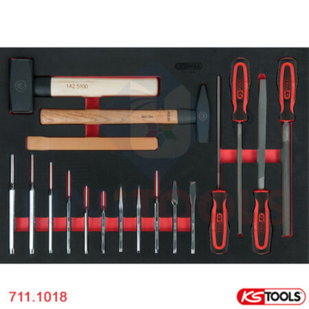 Bộ giũa đục búa 18 chiếc KS Tools model 711.1018_1
