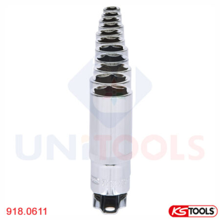 Bộ đầu khẩu 6 point 3/8 inch 11 chiếc KS Tools 918.0611_1