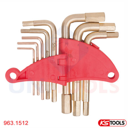 Bộ lục giác bronze 8 cây KS Tools 963.1512