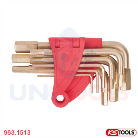 Bộ lục giác bronze 9 cây KS Tools 963.1513