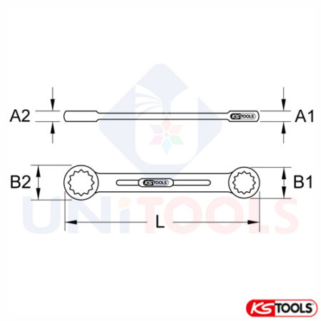 Cờ lê 2 đầu tròng Bronze KS Tools _1