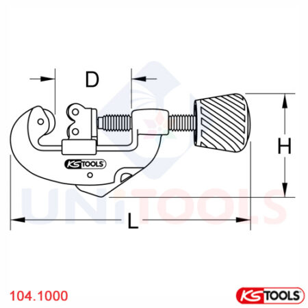 Dao cắt ống 3-38 mm KS Tools model 104.1000_1