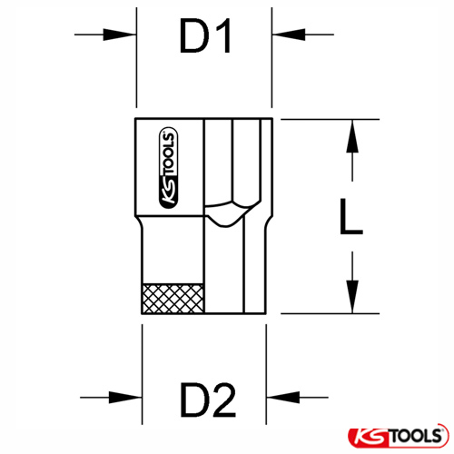 Đầu tuýp lục giác Bronze 1/4 inch KS Tools