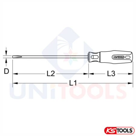 Tô vít 2 cạnh Bronze KS Tools _1