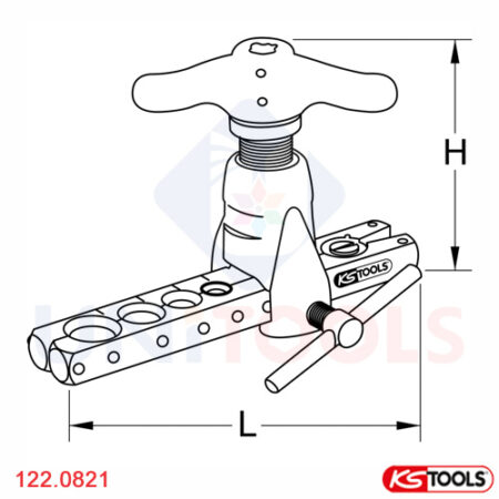 Bộ nong loe ống đồng 1/8 - 3/4 inch KS Tools 122.0821-1