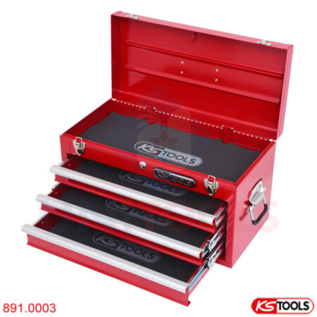 Hộp đựng dụng cụ đồ nghề xách tay 3 ngăn Germany KS Tools 891.0003