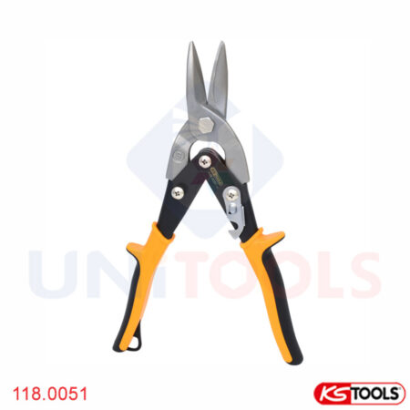 Kéo cắt tôn inox mũi thẳng KS Tools model 118.0051