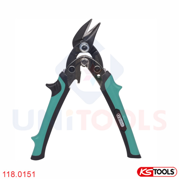 Kéo cắt tôn mỏ cong người dùng thuận tay phải 118.0151 KS Tools