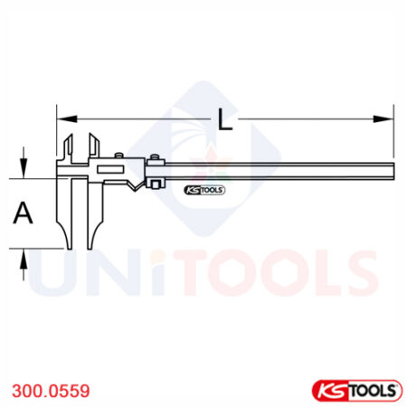 Thước cặp điện tử 0-300 mm KS Tools 300.0559-1
