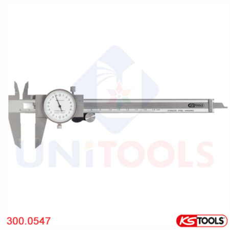 Thước cặp đồng hồ 150 mm, +/- 0.02 KS Tools 300.0547