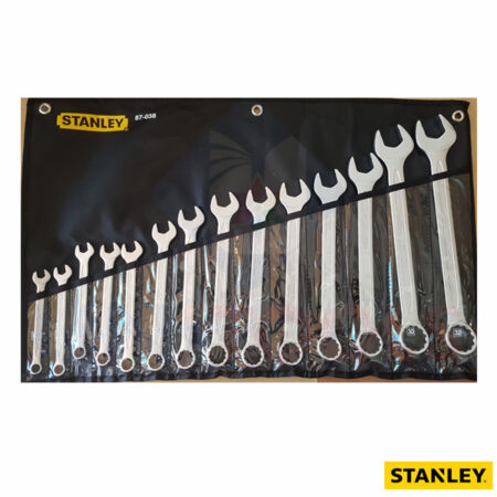 Bộ cờ lê đầu tròng đầu miệng 10-32 mm Stanley 87-038-1