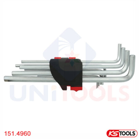 Bộ lục giác chữ L dài 10 chiếc hệ inch KS Tools 151.4960-1