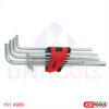 Bộ lục giác chữ L dài 10 chiếc hệ inch KS Tools 151.4960