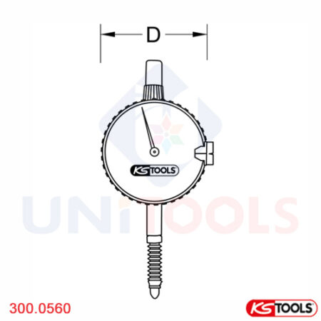 Đồng hồ so cơ 0-10 mm KS Tools 300.0560-1