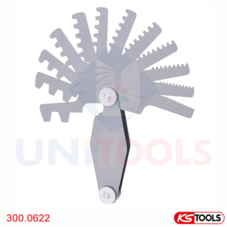 Dưỡng đo ren 2-12 mm KS Tools 300.0622-1