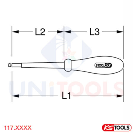Tuốc nơ vít cách điện đầu hoa thị KS Tools-1