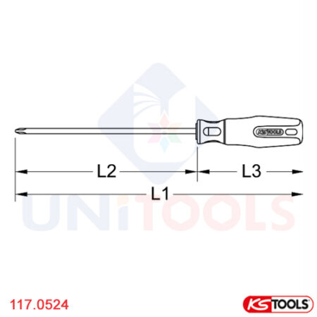 Tuốc nơ vít cách điện PH1 KS Tools 117.0524
