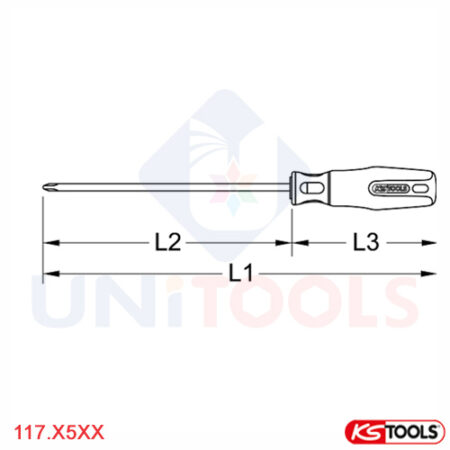 Tuốc nơ vít cách điện PZ0 - PZ4 KS Tools-1