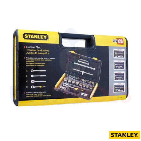 Bộ khẩu Stanley 86-478 1/2 inch 12 point 27 chi tiết