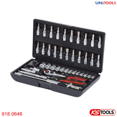 Bộ khẩu tay vặn 1/4 inch GEARplus KS Tools 918.0646