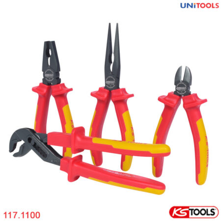 Bộ kìm cách điện 1000V 4 chiếc KS Tools 117.1100-1