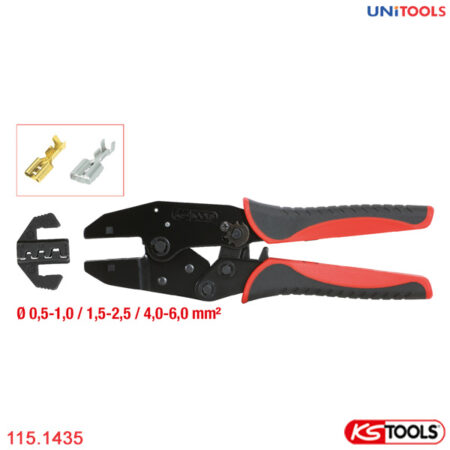 Kìm bấm đầu cốt 2.5-10 mm KS Tools 115.1455-1