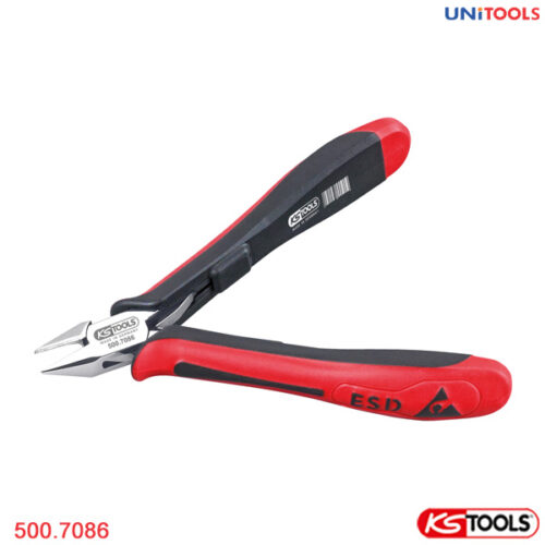 Kìm cắt tĩnh điện ESD đầu nhỏ nhọn 125 mm KS Tools 500.7086