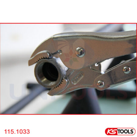 Kìm chết ngàm cong 9 inch KS Tools 115.1033-1