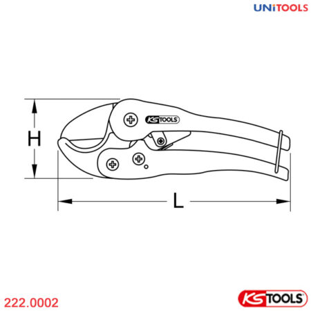 Dao cắt ống nhựa Ø 0-42mm KS Tools 222.0002-1