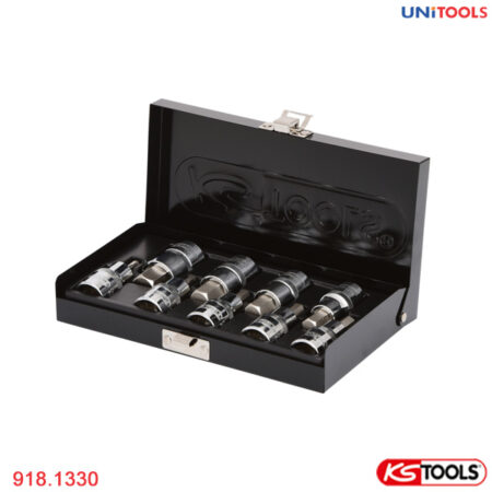 Bộ khẩu 1/2 inch gắn bit lục giác KS Tools 918.1330