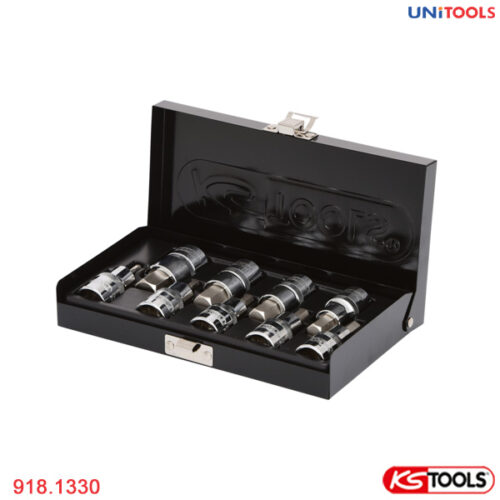 Bộ khẩu 1/2 inch gắn bit lục giác KS Tools 918.1330